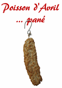 Poisson pan&eacute; pour un 1er avril dr&ocirc;le
